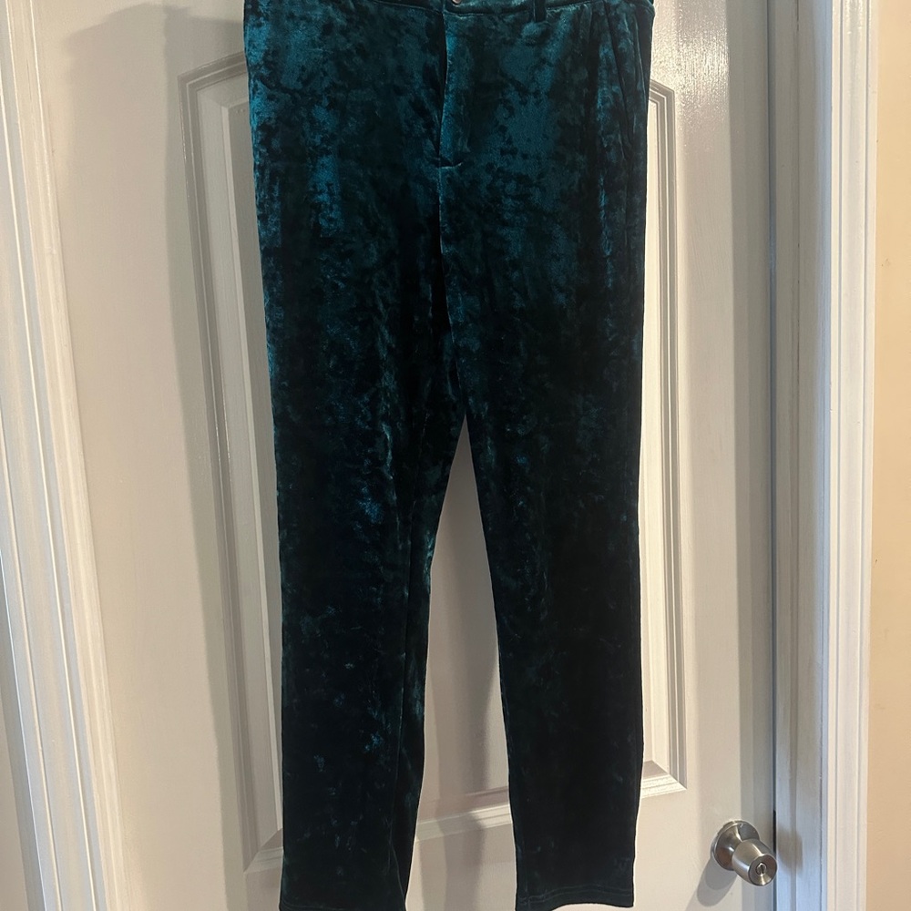 Velvet Teal Pants